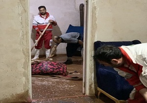 تخلیه آب 3 منزل مسکونی در آبگرفتی شهرستان سلماس