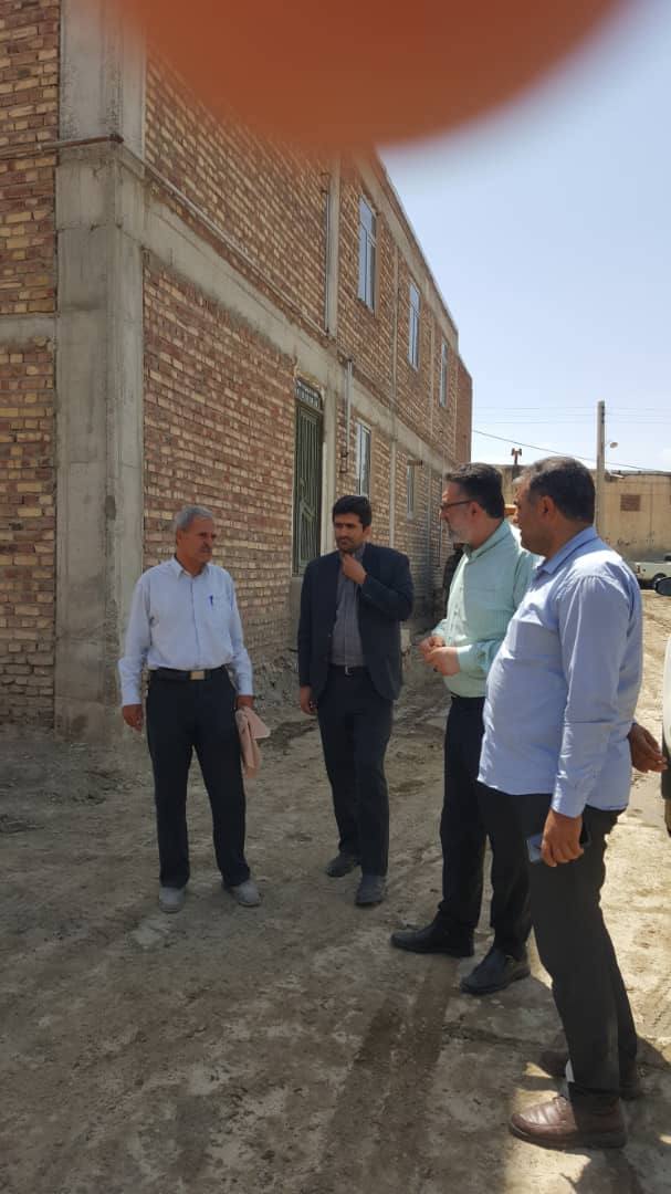 بازدید میدانی معاون سیاسی، امنیتی و اجتماعی فرماندار از اجرای طرح هادی روستای عیان شهرستان سلماس