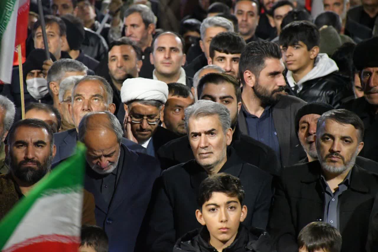 سی‌امین شب پاسداری مردم سلماس از خیابان‌ها در تجمع شبانه مردمی