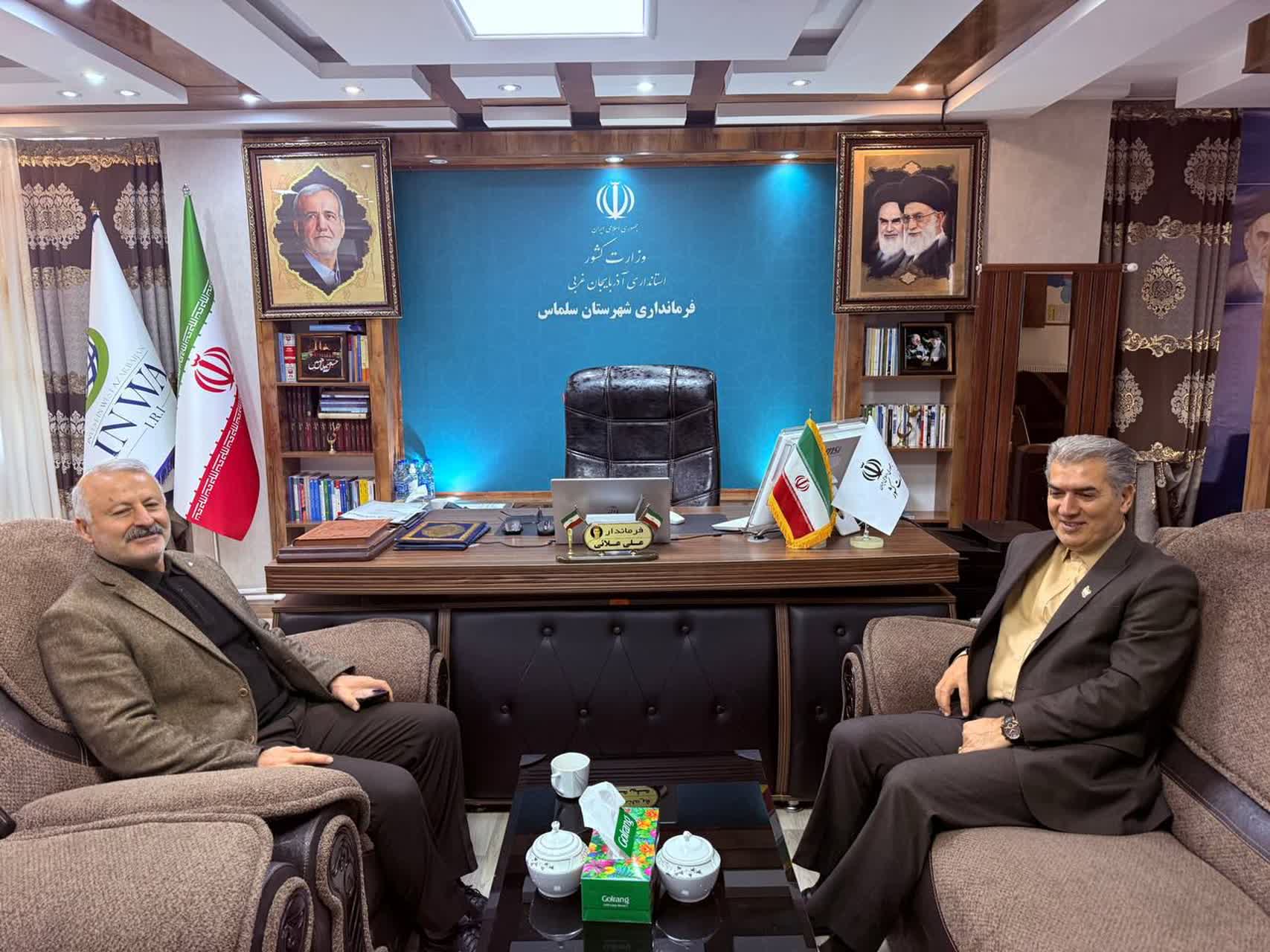 دیدار سرمایه گذار بخش خصوصی با فرماندار سلماس