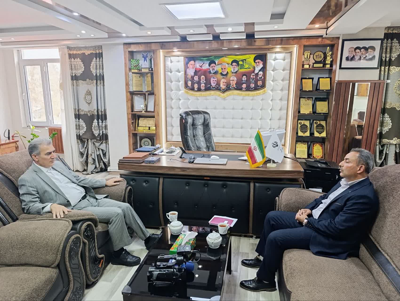 دیدار رئیس بانک ملی شهرستان با، فرماندار سلماس