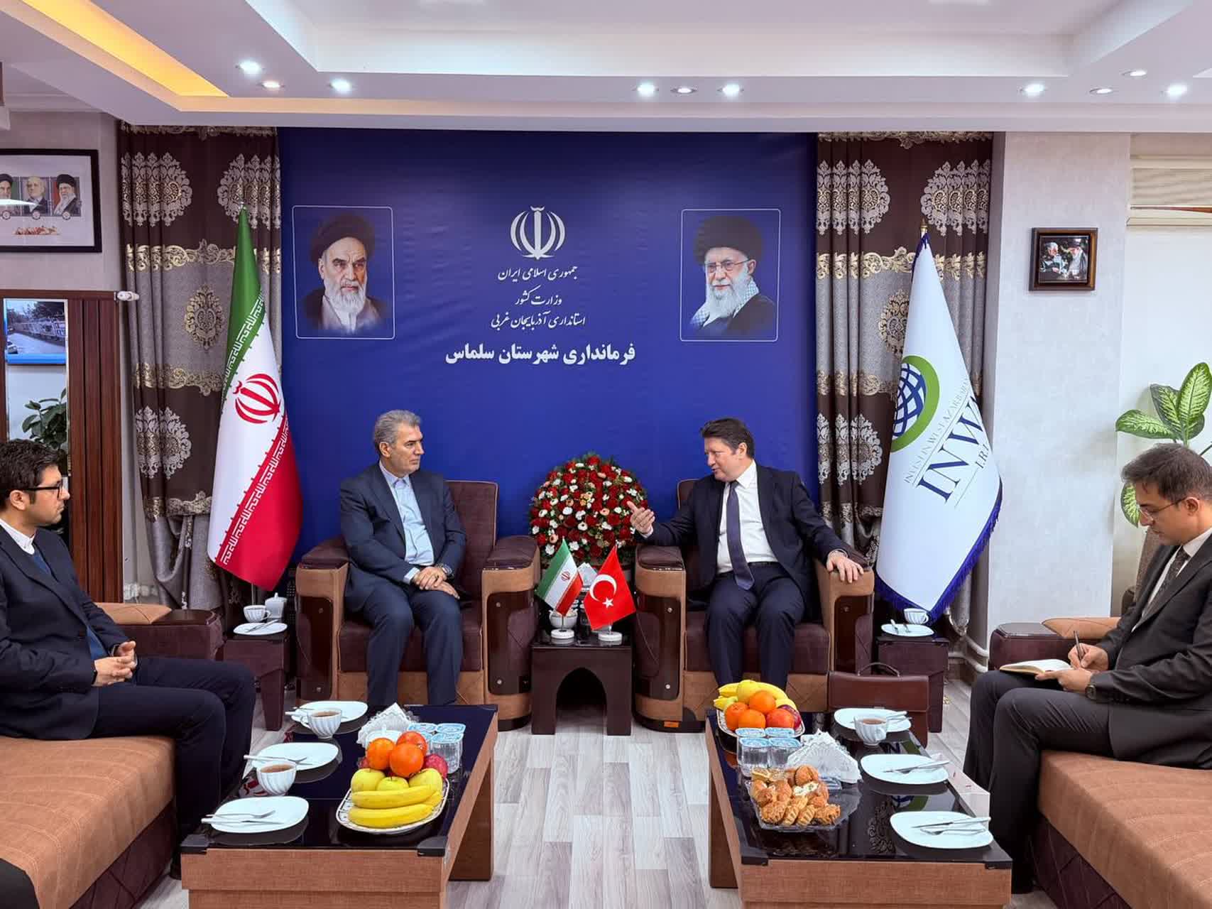 دیدار سرکنسول ترکیه در ایران با فرماندار سلماس درباره مرز کوزه‌رش