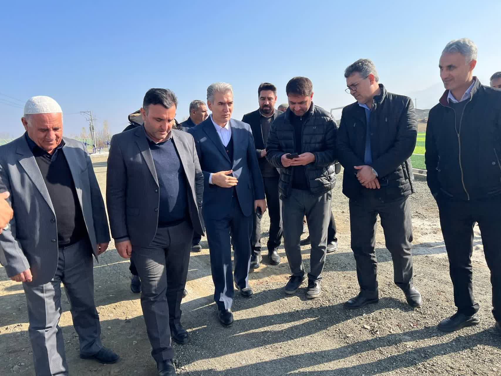 🔰 بازدید فرماندار سلماس از پروژه‌های دهیاری روستای ملحم