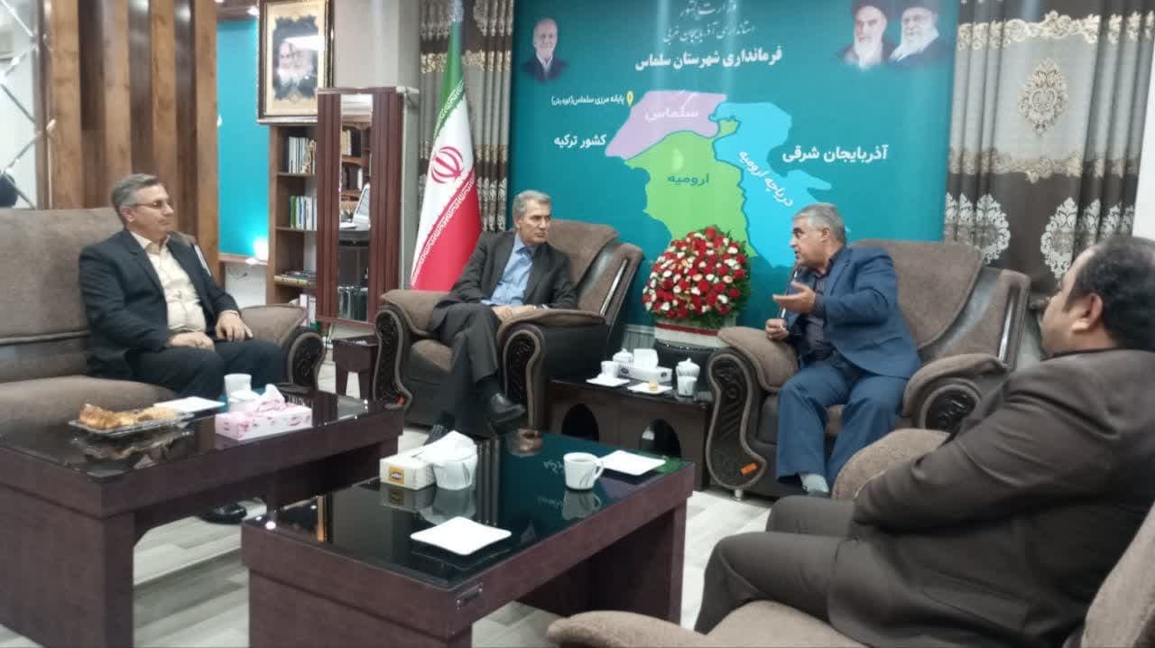 🔺️ دیدار مدیر تعاون روستایی آذربایجان‌غربی با فرماندار سلماس