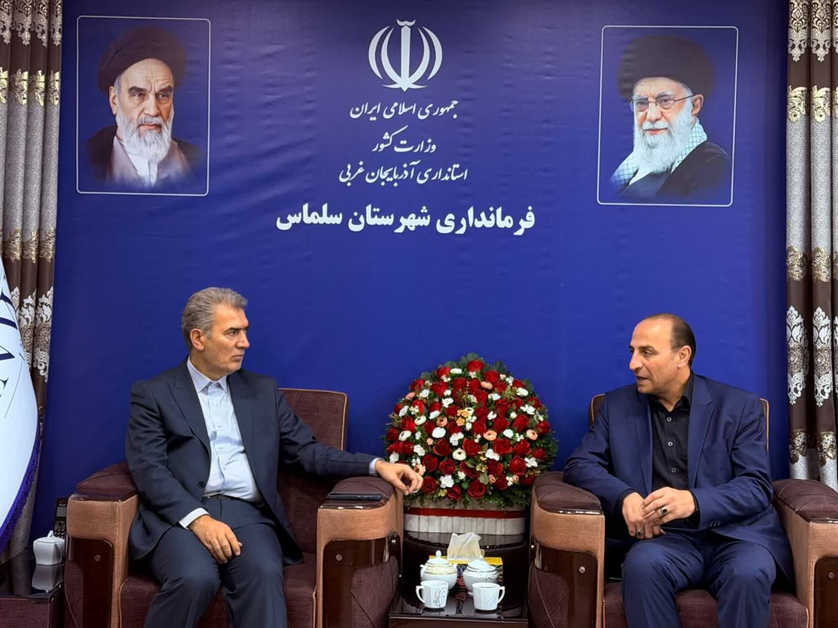 دیدار مدیرکل بهزیستی استان با فرماندار شهرستان سلماس به مناسبت دهه فجر انقلاب اسلامی و افتتاح مراکز توانبخشی و آموزشی بهزیستی شهرستان