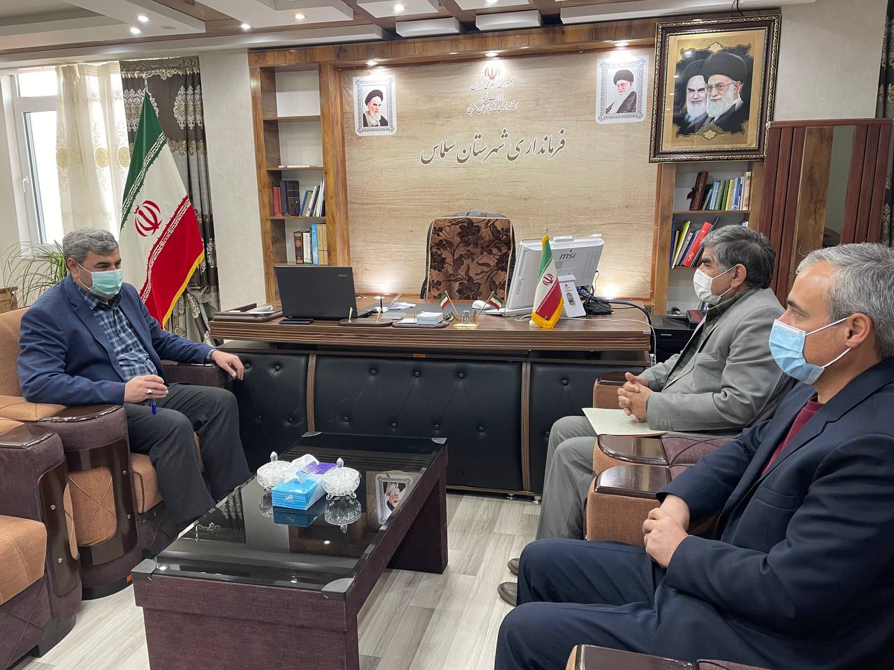 دیدار رئیس اداره منابع طبیعی و آبخیزداری شهرستان سلماس با سرپرست فرمانداری سلماس