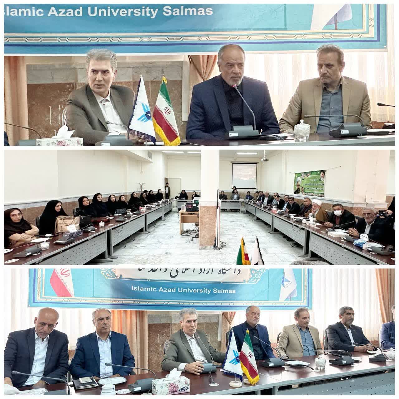 نشست صمیمی نماینده سلماس و فرماندار با اساتید دانشگاه آزاد اسلامی سلماس