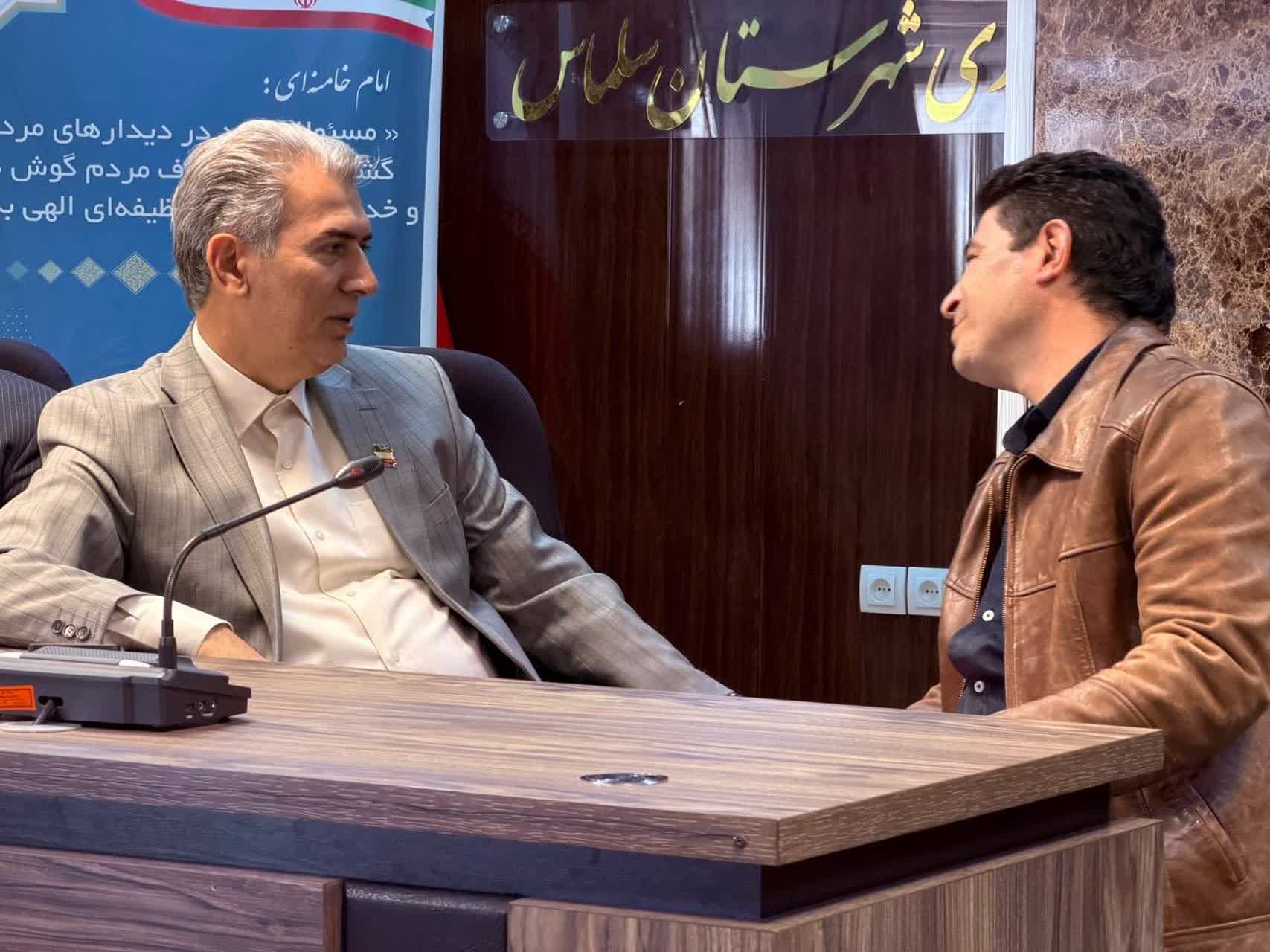 دیدار چهره‌به‌چهره فرماندار سلماس با شهروندان