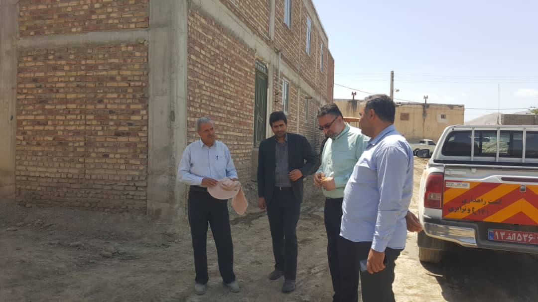 بازدید میدانی معاون سیاسی، امنیتی و اجتماعی فرماندار از اجرای طرح هادی روستای عیان شهرستان سلماس