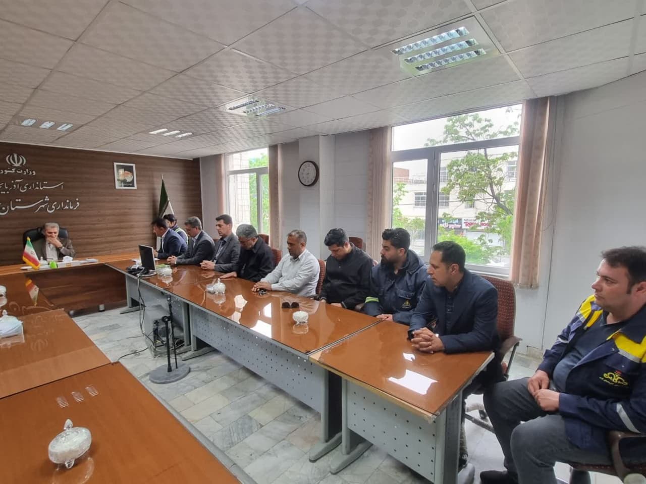 دیدار مجموعه همکاران اداره گاز شهرستان سلماس با فرماندار جدید سلماس