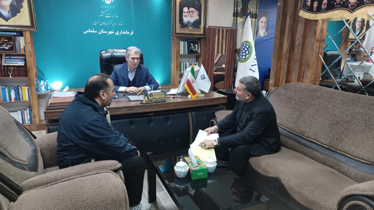 گزارش اقدامات مخابرات شهرستان سلماس در دیدار با فرماندار