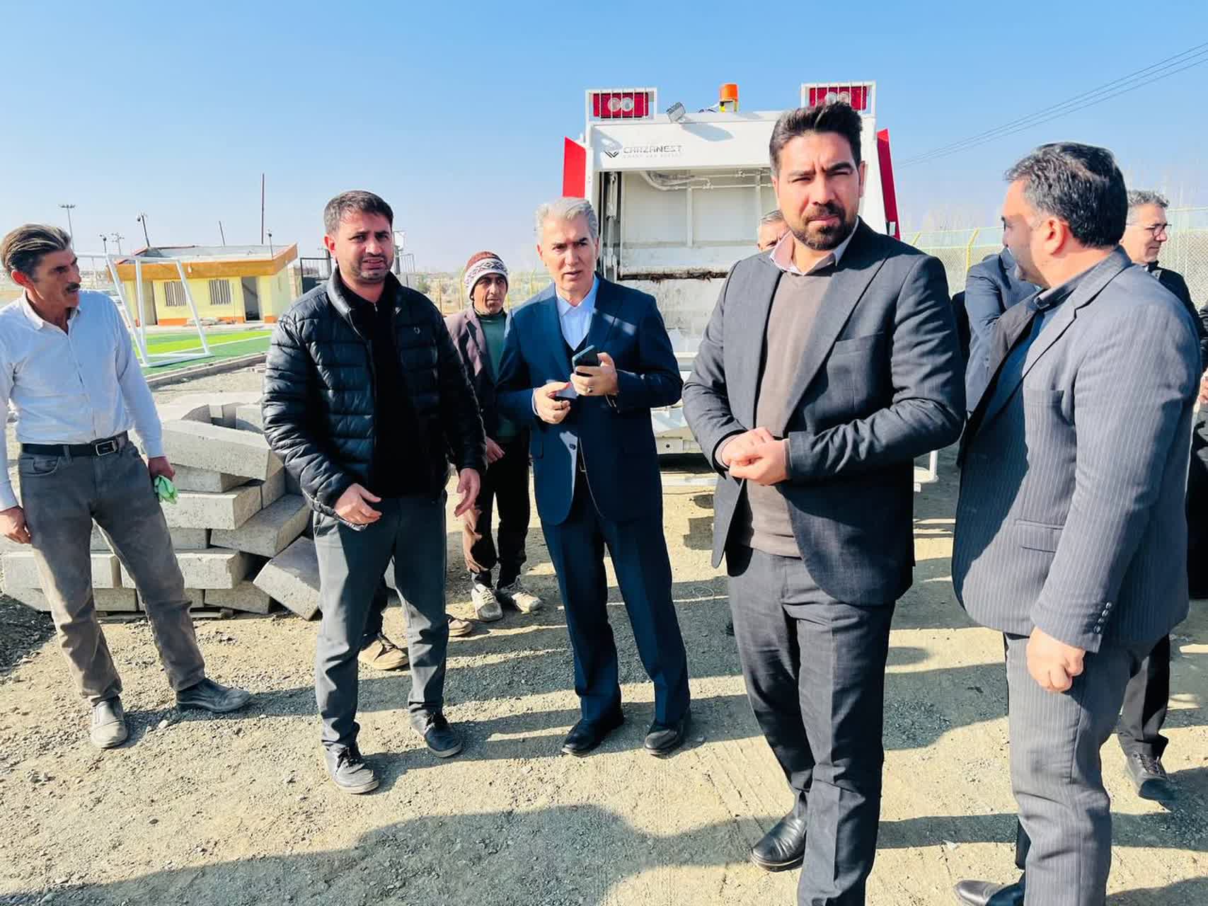 🔰 بازدید فرماندار سلماس از پروژه‌های دهیاری روستای ملحم