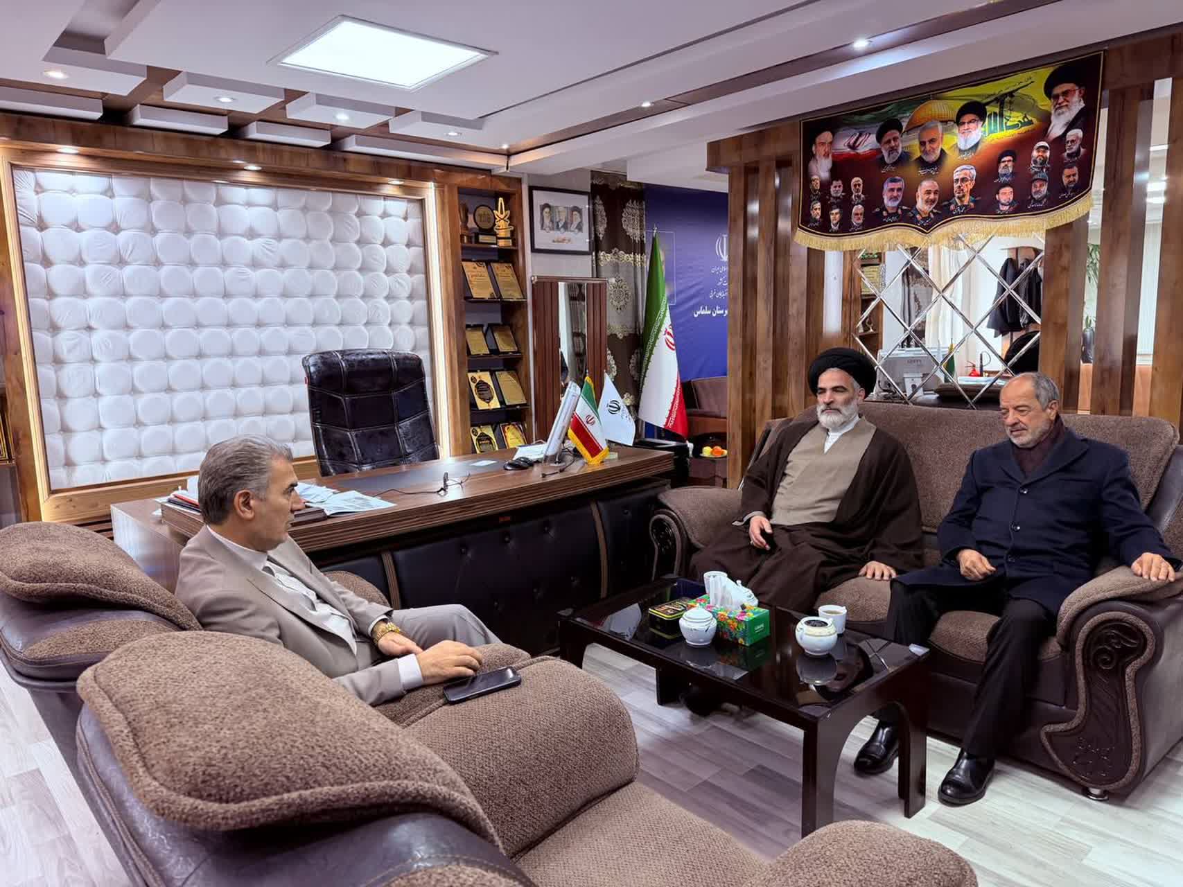 🔹دیدار امام جمعه و نماینده مردم سلماس در مجلس شورای اسلامی با فرماندار سلماس