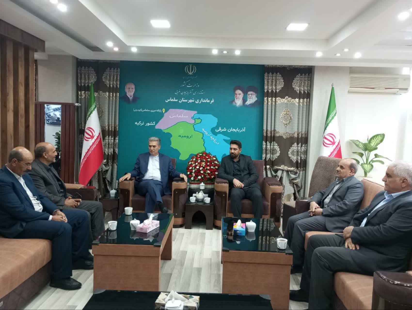 ⭕️ بررسی مسائل و مشکلات بخش مرکزی سلماس در دیدار با فرماندار