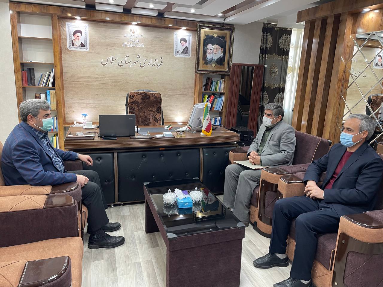 دیدار رئیس اداره منابع طبیعی و آبخیزداری شهرستان سلماس با سرپرست فرمانداری سلماس