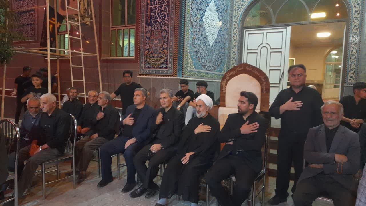 🖤حضور فرماندار و مسئولین سلماس در مراسم عزاداری محرم روستای مغانجوق